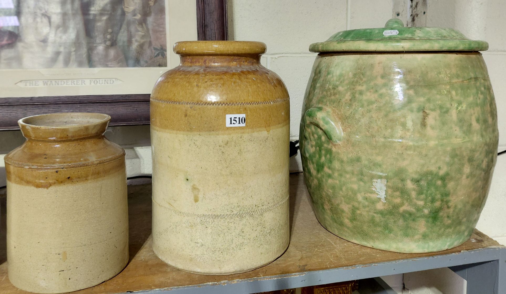 Bosley Bread Crock And Bung Pot