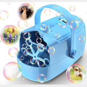BUBBLE MACHINE DURABLE AUTOMATIC BUBBLE BLOWER, 18000+ BUBBLES PER MINUTE BUBBLES FOR KIDS TODDLERS BUBBLE MAKER OPERATED BY PLUGI