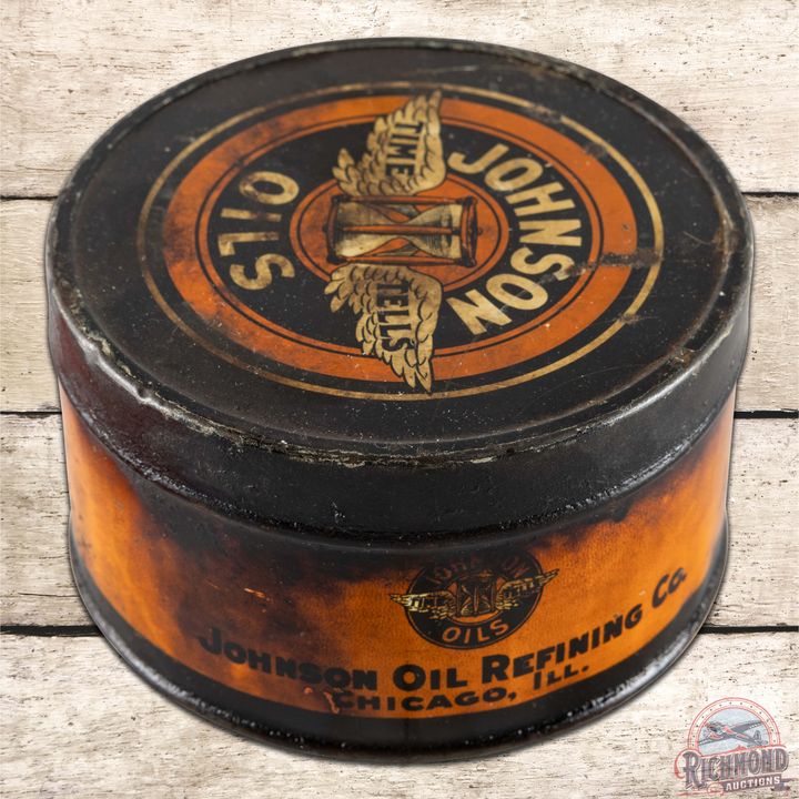 Johnson Axle Grease Metal 1 Pound Can w/ Logo