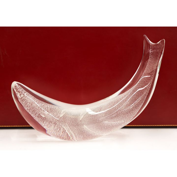 Lloyd Atkins: Steuben Crystal Fish Sculpture