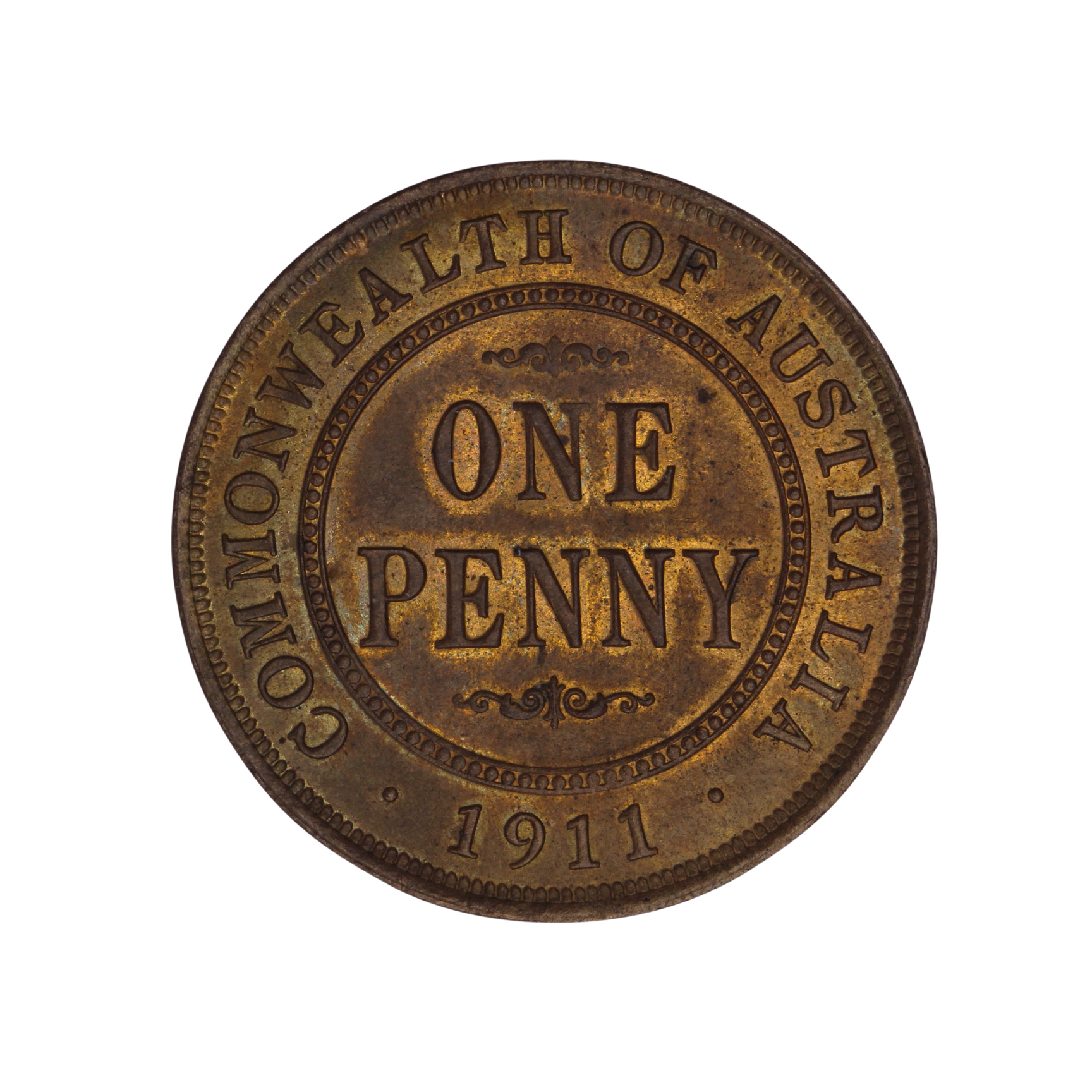 George V, Penny, 1911, CHU/GEM