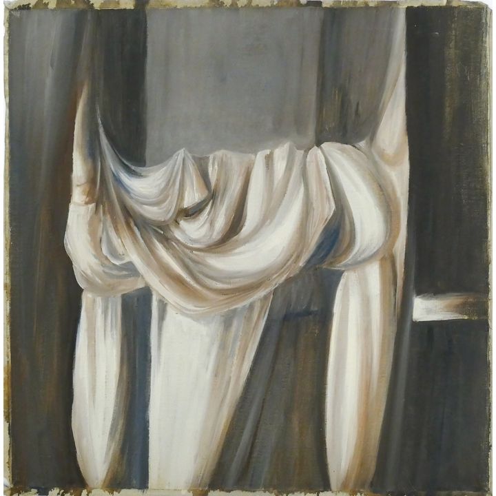 Neil Meitzler ''After Zurburan'' 1956 Oil on Canvas 16.5''x16.5''