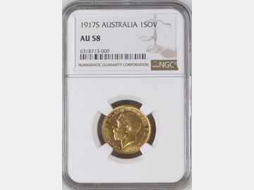 1917 GEORGE V SYDNEY MINT GOLD SOVEREIGN