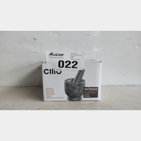 CILIO GRANITE MORTAR 10 CM - PESTO AND BASIL MAKER NUTS CRACKER DRY SPICES GRINDER BOWL HOLDER UNBREAKABLE MASHER