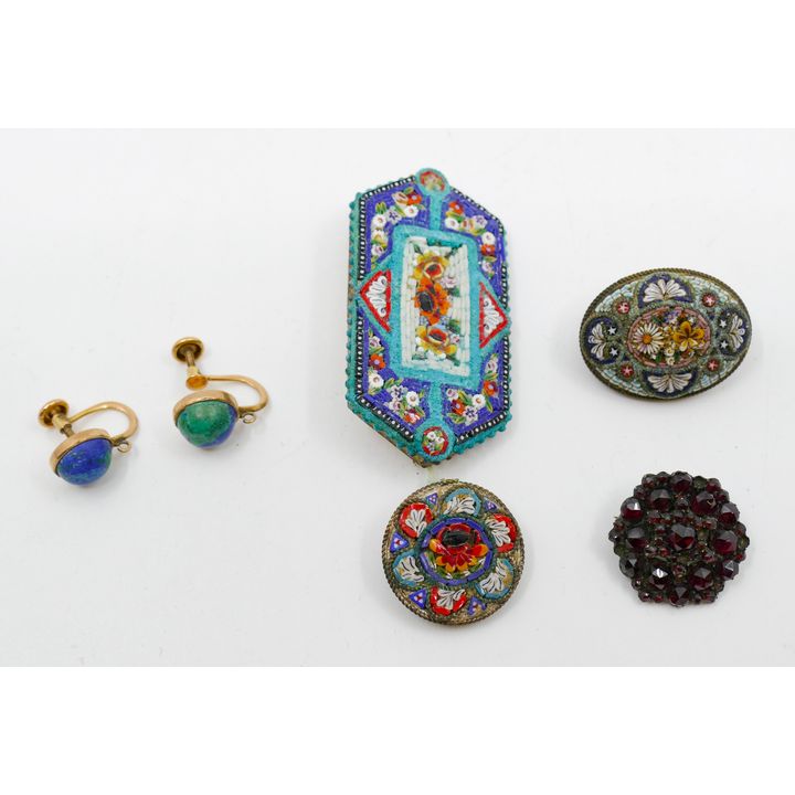 Box Antique Micromosaic Jewelry etc.