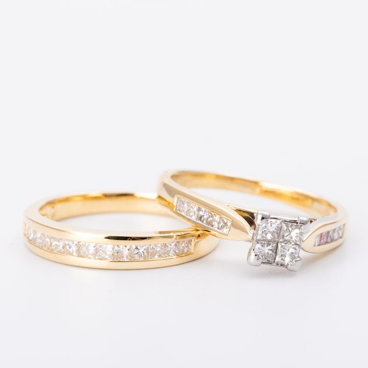 0.62 Carat Diamond Ring Set 18ct Gold