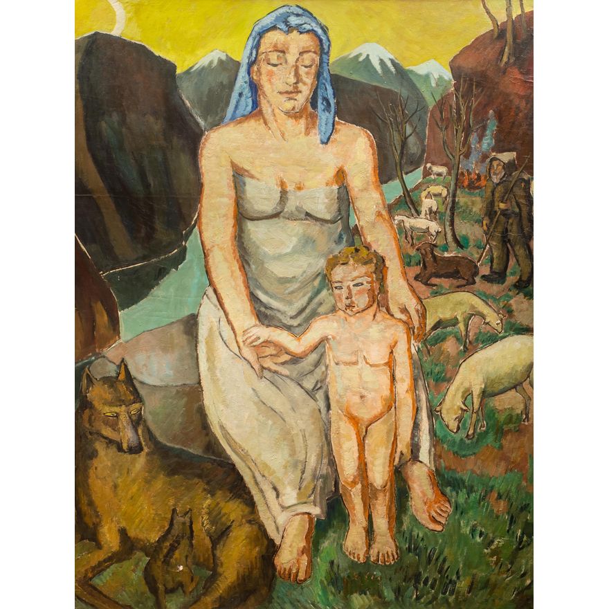 Mela Muter | Kobieta z dzieckiem, przed 1939 r.