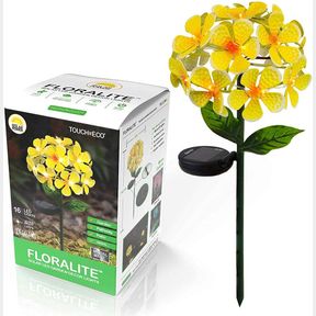 SOLAR LED METAL FLOWER STAKE LIGHT - PERFECT FOR YOUR GARDEN, PATIO, WALKWAY, OR OUTDOOR LIVING AREA - INCLUDES 1 FLOWER LIGHT