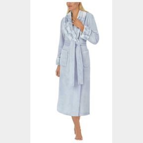 CAROLE HOCHMAN TEXTURED PLUSH WRAP ROBE SIZE S