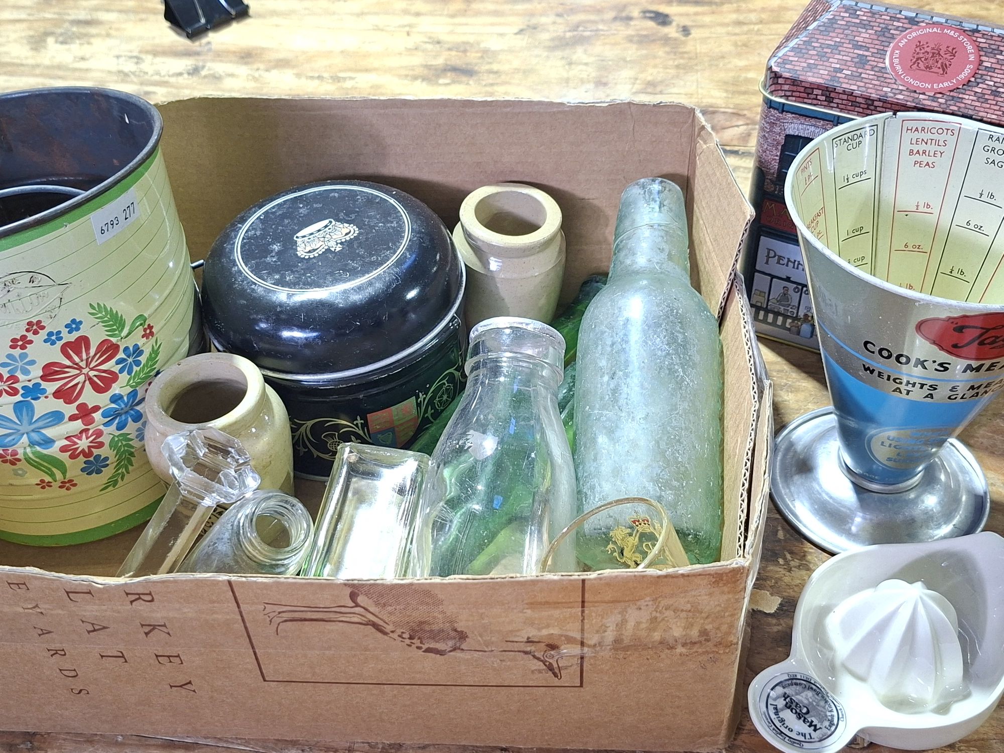 Vintage Tins And Bottles