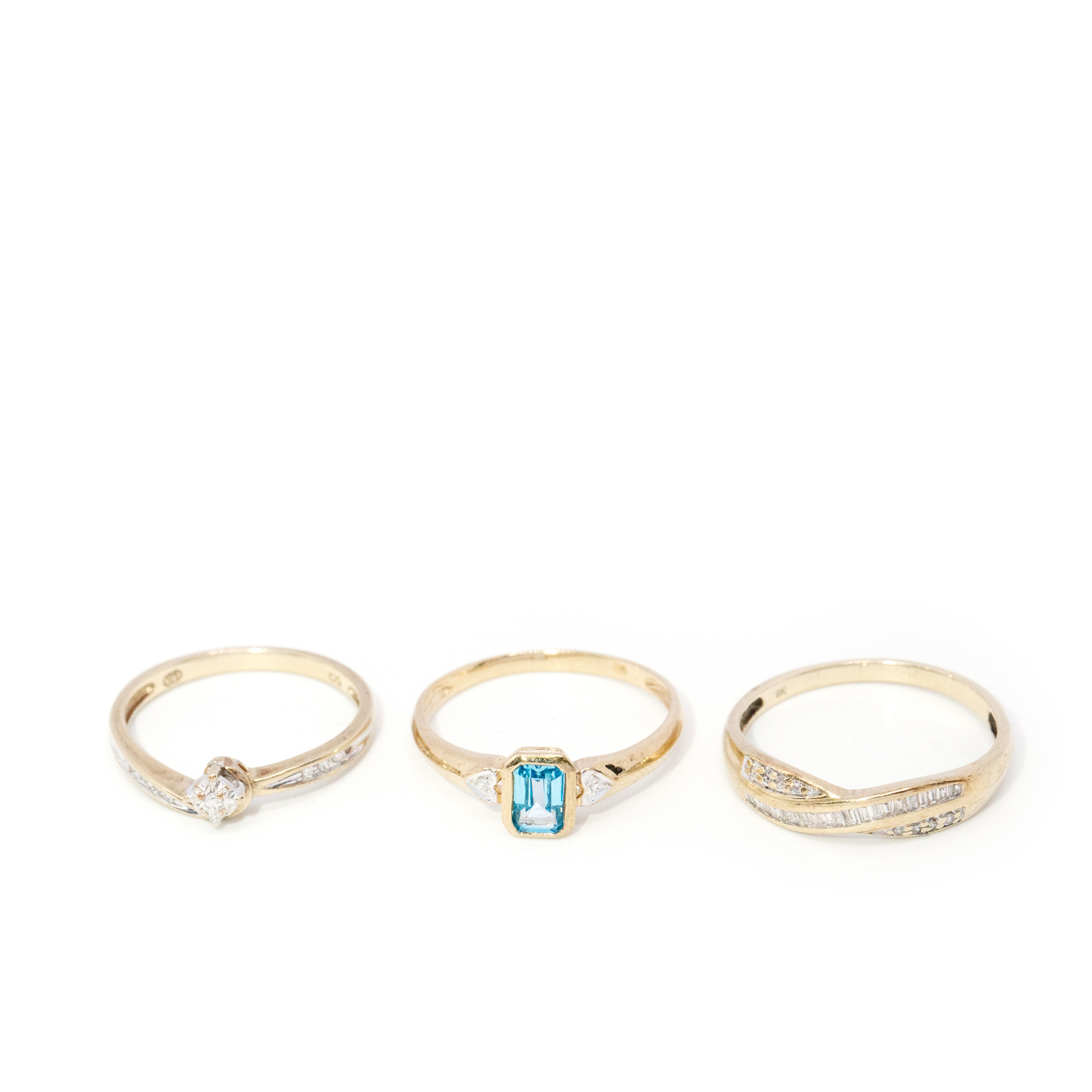 Three 9ct Gold Rings