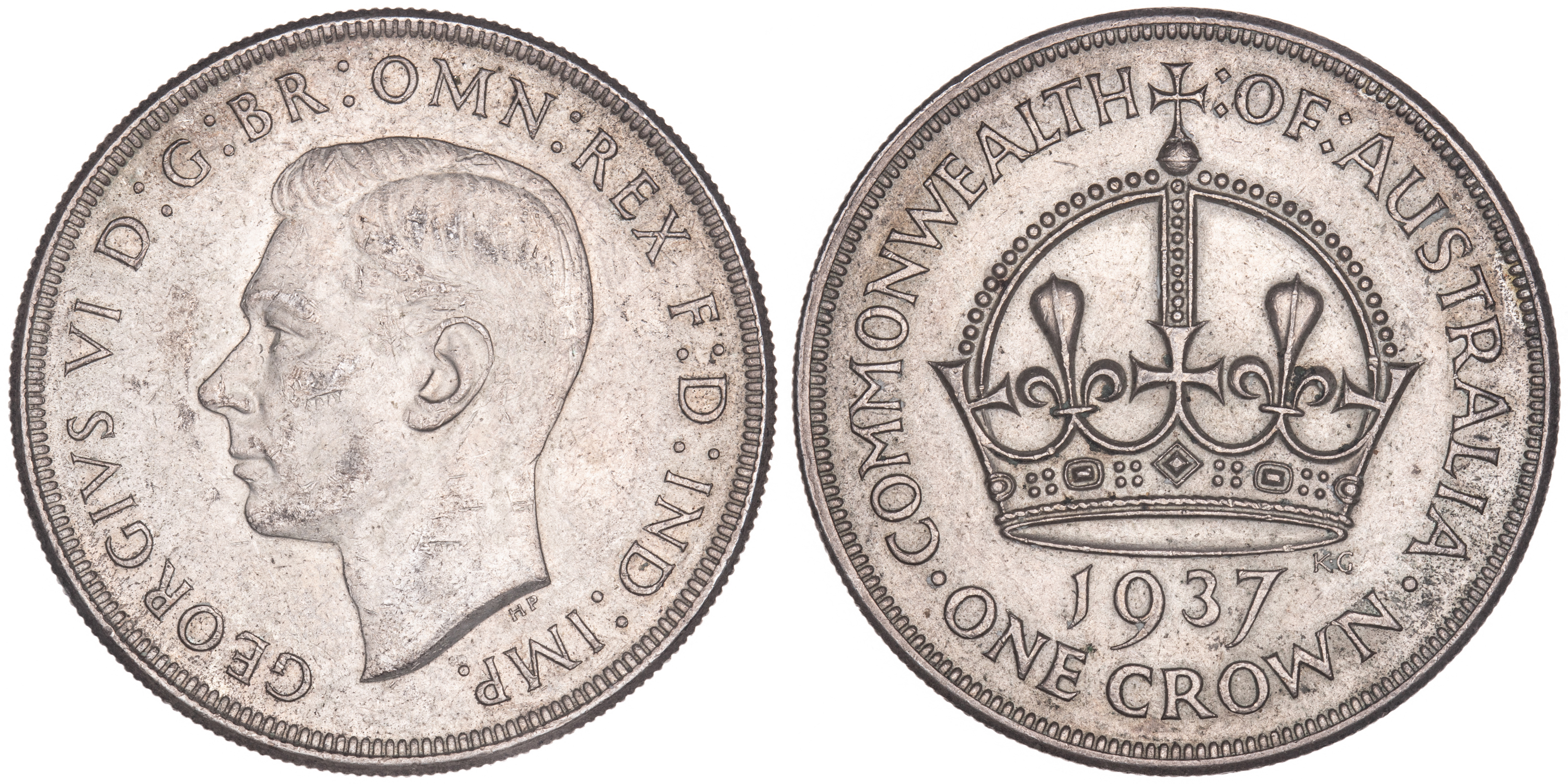 George VI, Crown, 1937, gVF