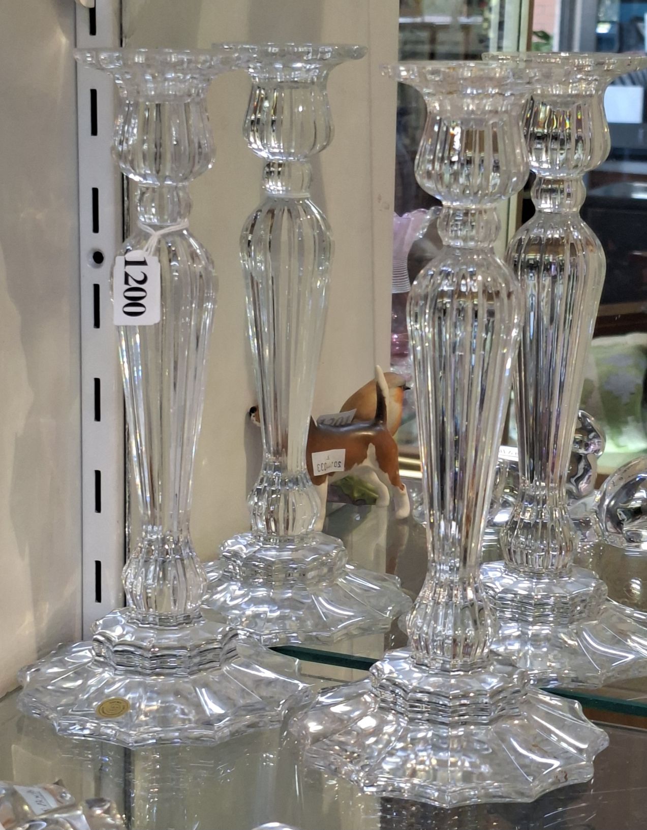 Bohemia Crystal Candlesticks