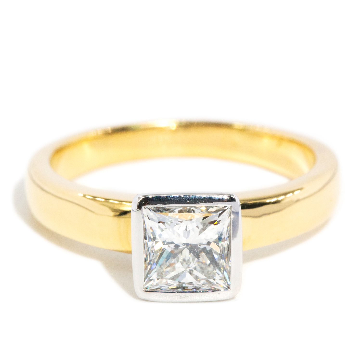 1.32ct GIA Certified Princess Diamond Solitaire Ring