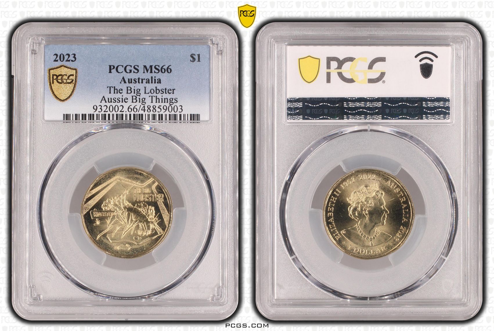 Elizabeth II, The Big Lobster Aussie Big Things , One Dollar, 2023, PCGS MS66