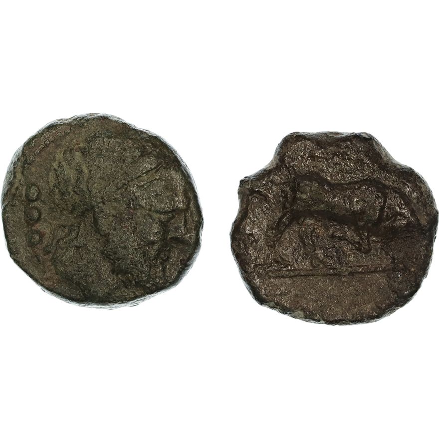 Lucania, Poseidonia, Æ Unit, 5th - 3rd Century BC,  aVF
