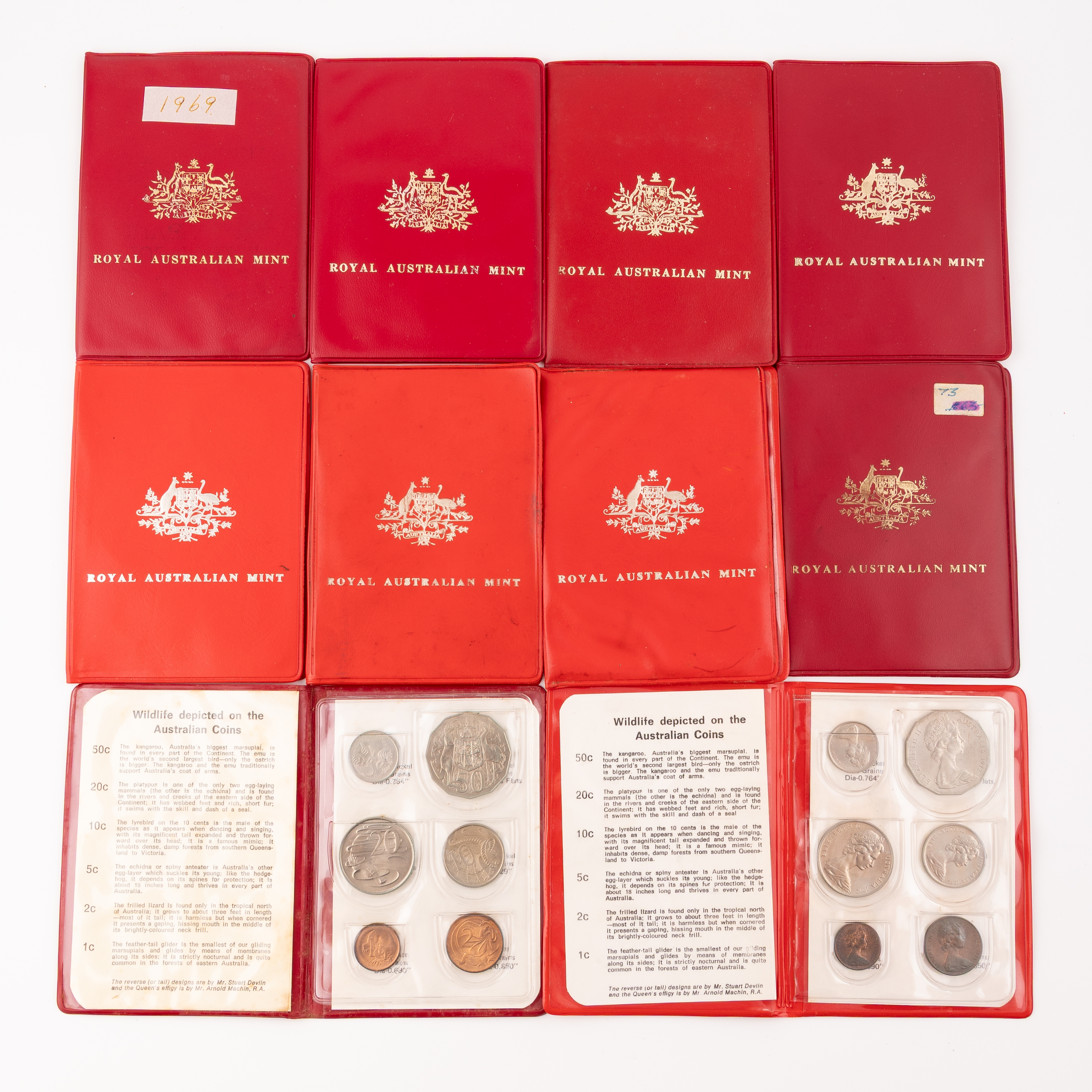 Red Wallets, 1969 - 1975, UNC