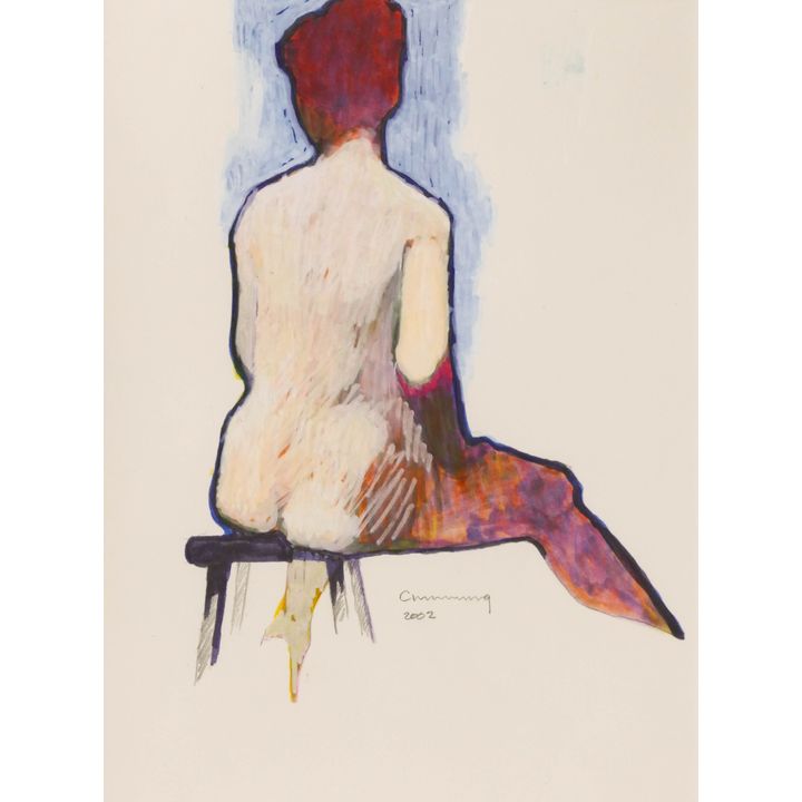 William Cumming ''Seated Nude'' 2002 Mixed Media