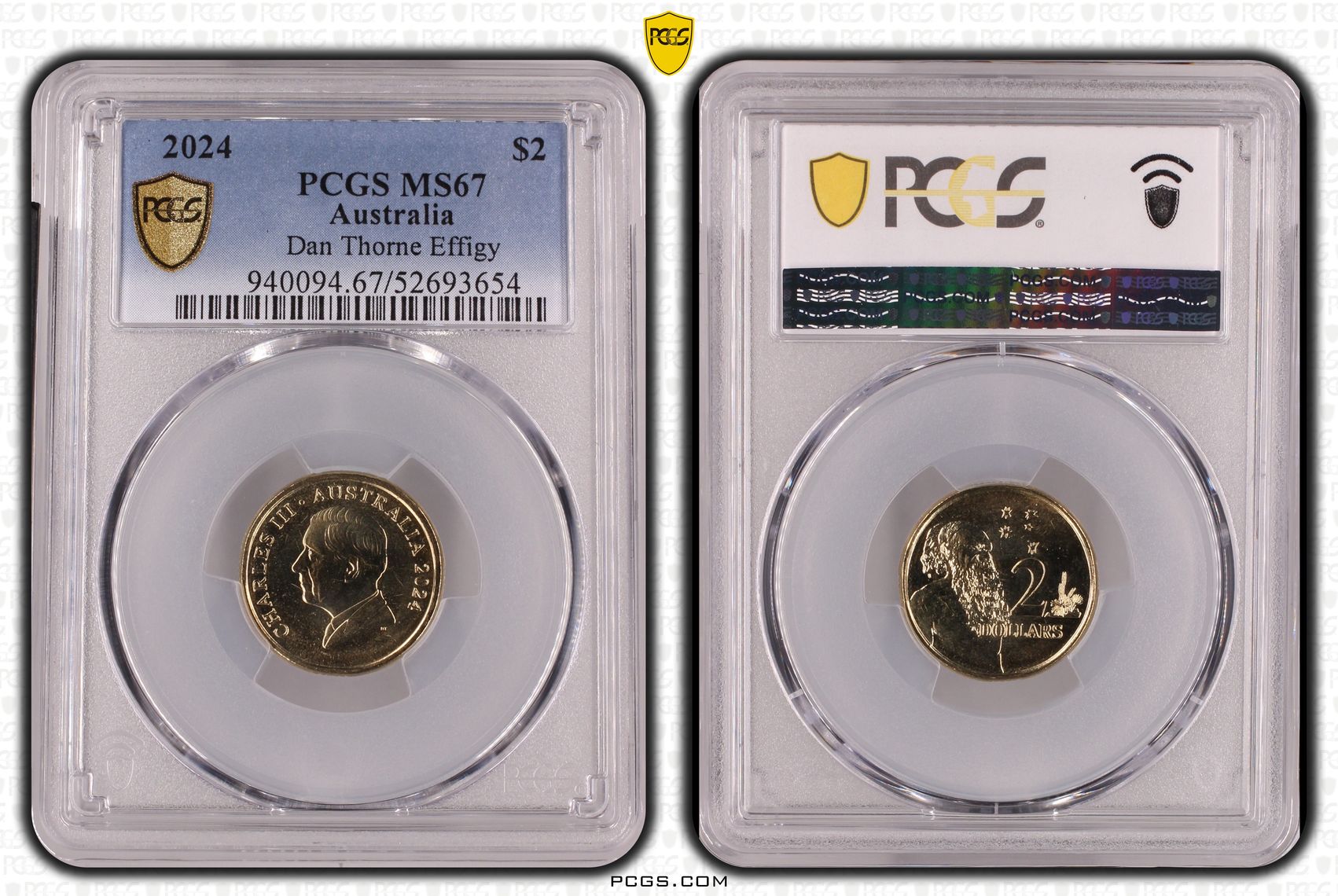 Dan Thorne Effigy, Two Dollar, 2024, PCGS MS67