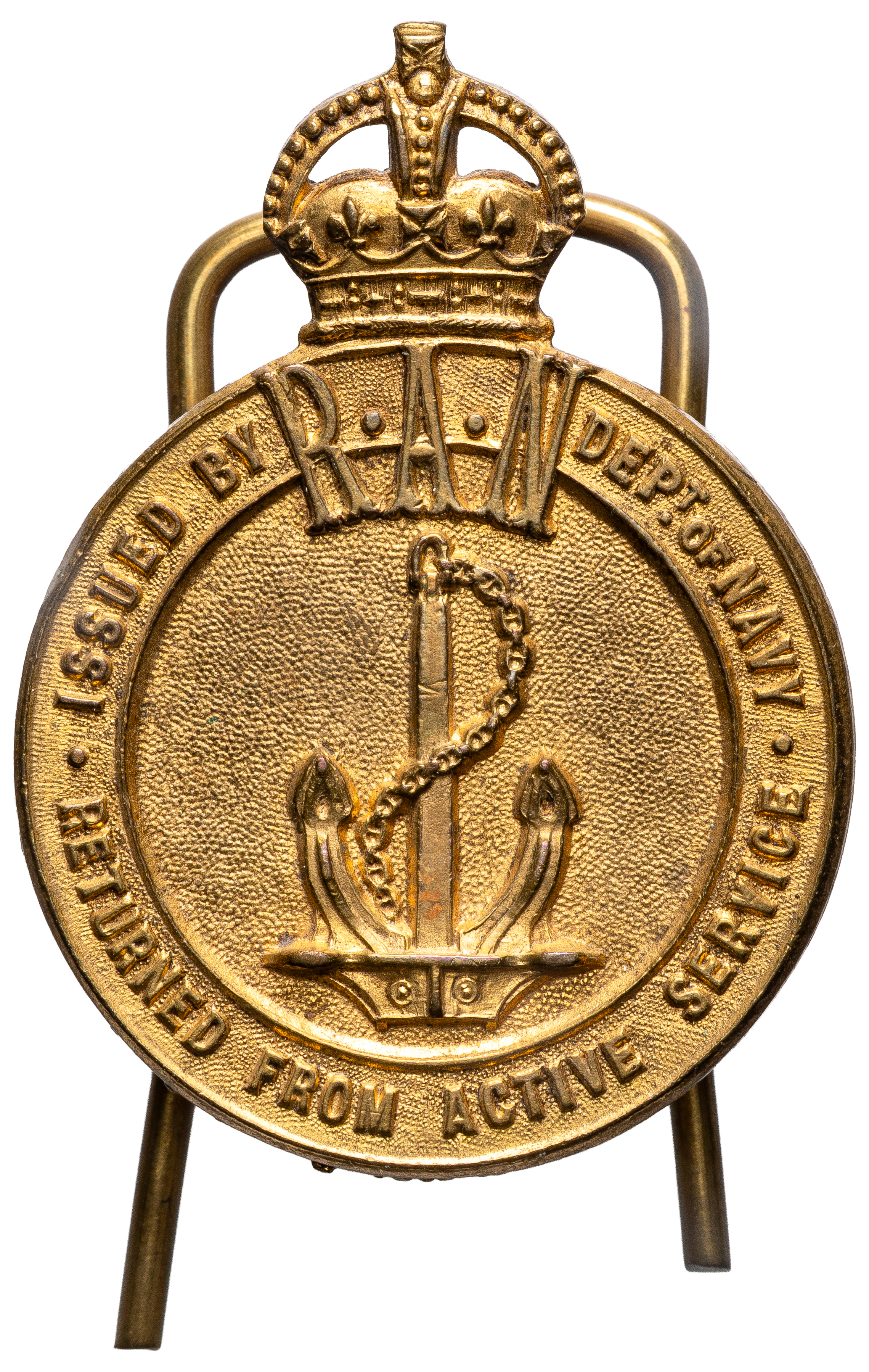 Royal Australian Navy - Returned From Active Service, WWI, gEF