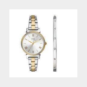 51675/2493-(HV)-Fossil Daisy Two-Tone Stainless Steel Watch and Bracelet Set | SJ B3 (S3)