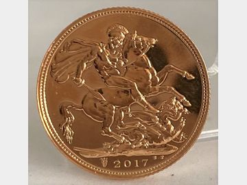 2017 ELIZABETH II 'PRIVY MARK' GOLD SOVEREIGN