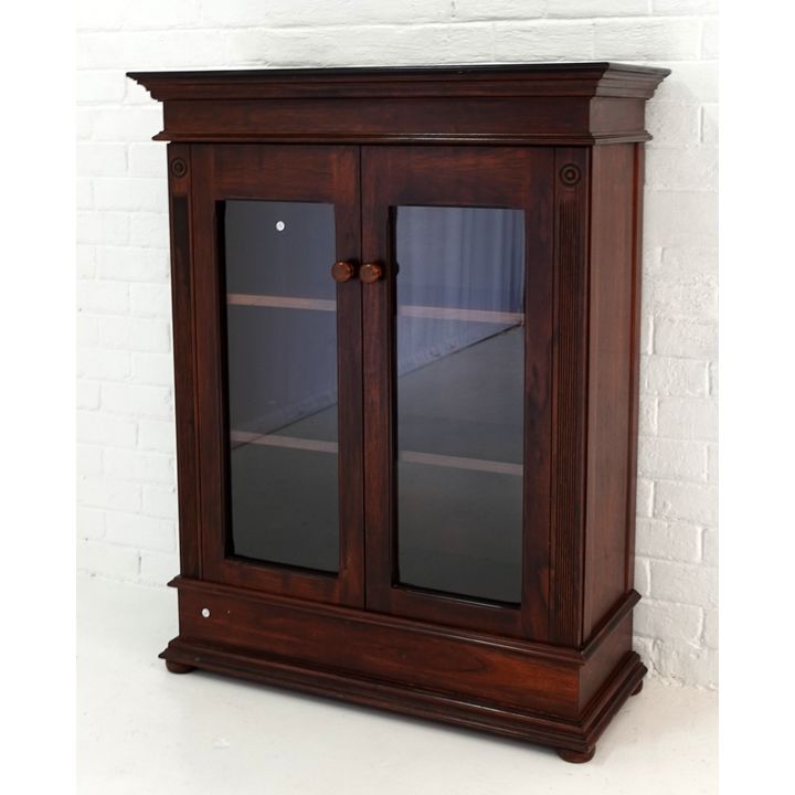 MAHOGANY DISPLAY CABINET