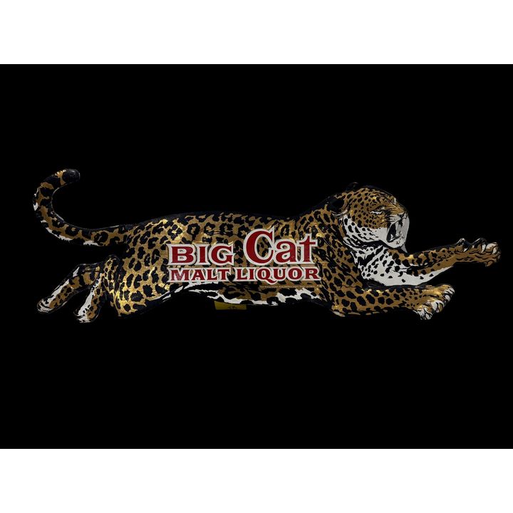 Pabst Brewing Big Cat Malt Liquor Sign