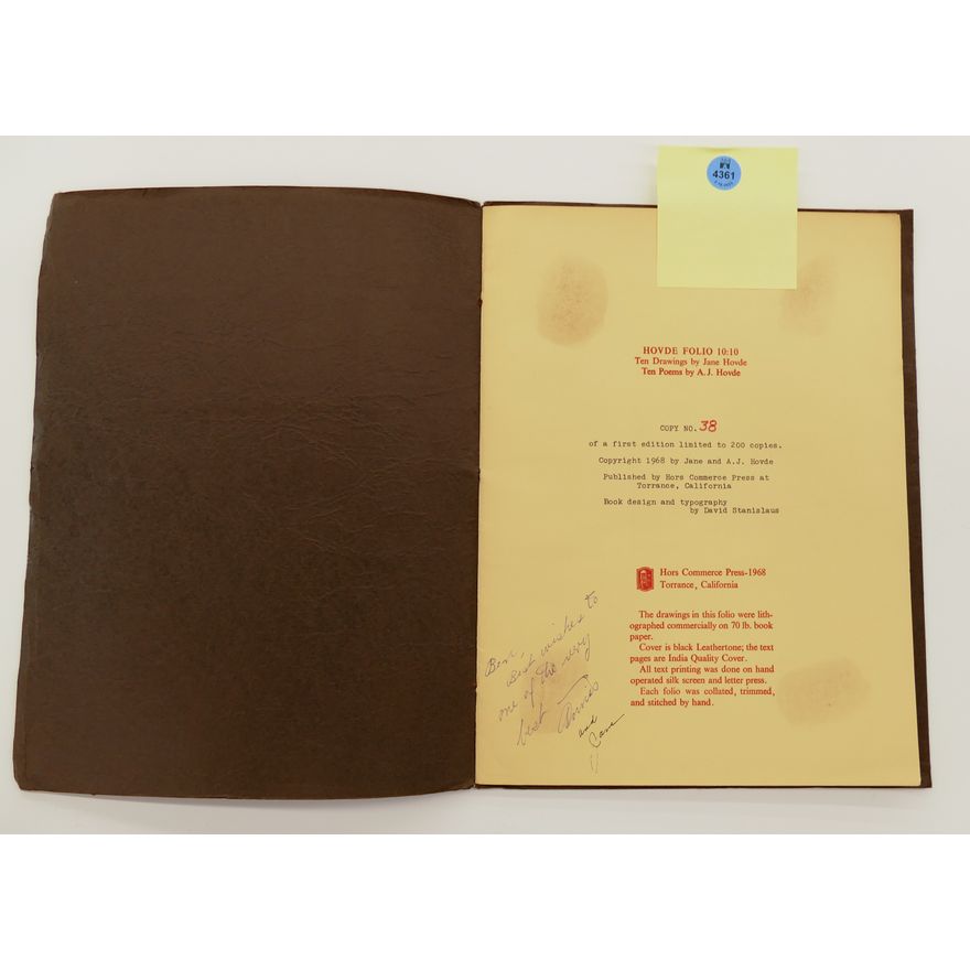 Jane Hovde Folio 10:10 Limited Edition Signed & Numbered 12''x9.5''
