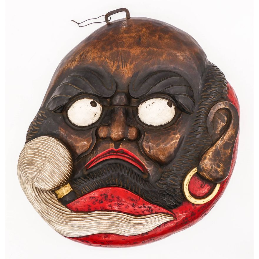 Old Japanese Daruma Shop Sign 23''x21''