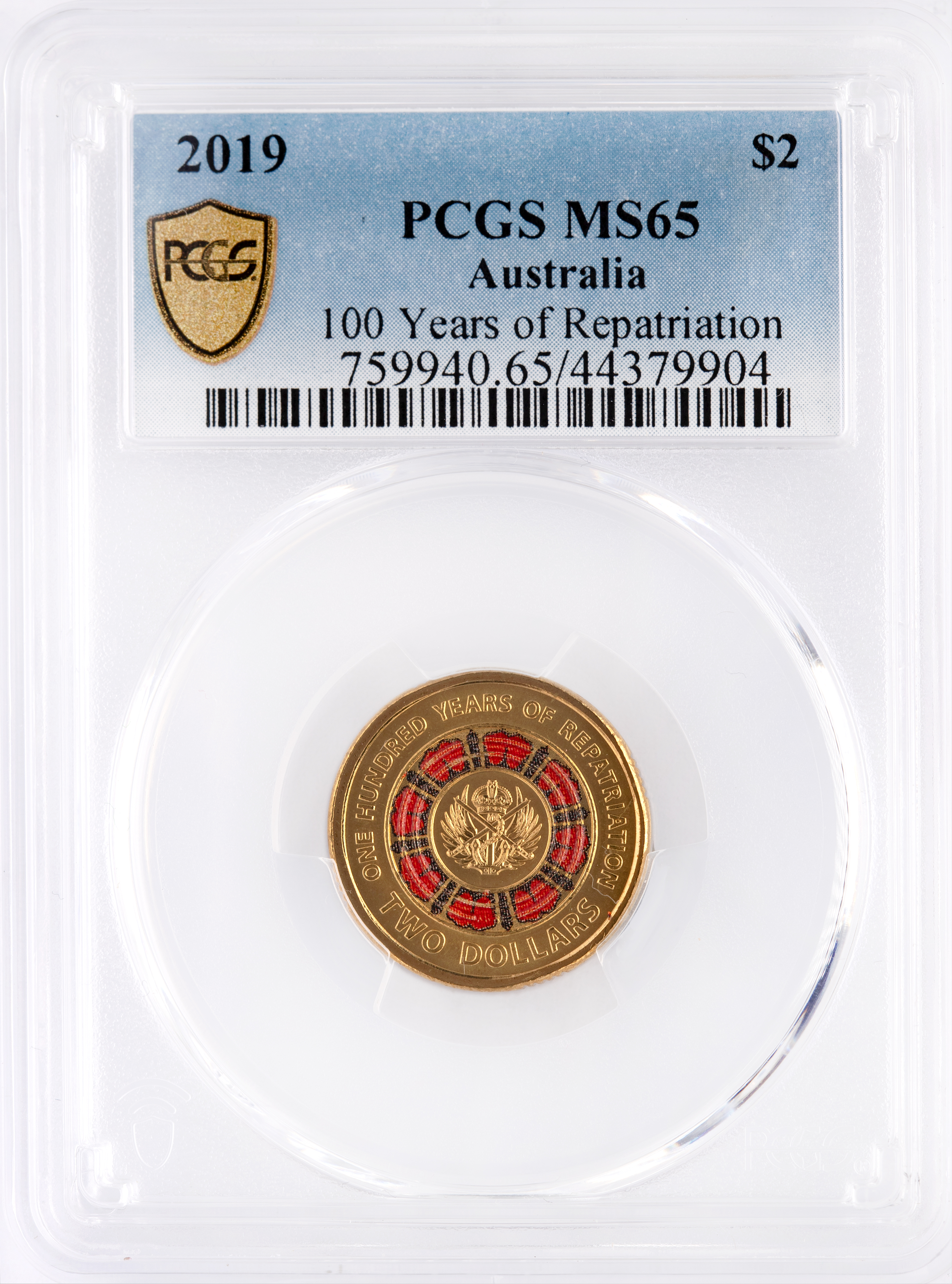 100 Years of Repatriation, Two Dollar, 2019, PCGS MS65