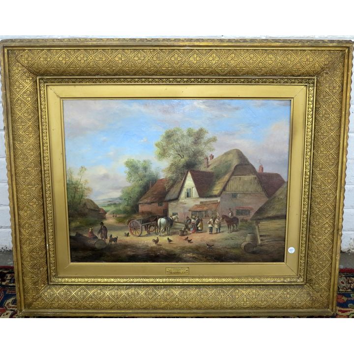 S. LARA - OIL ON CANVAS - THE WAYSIDE INN