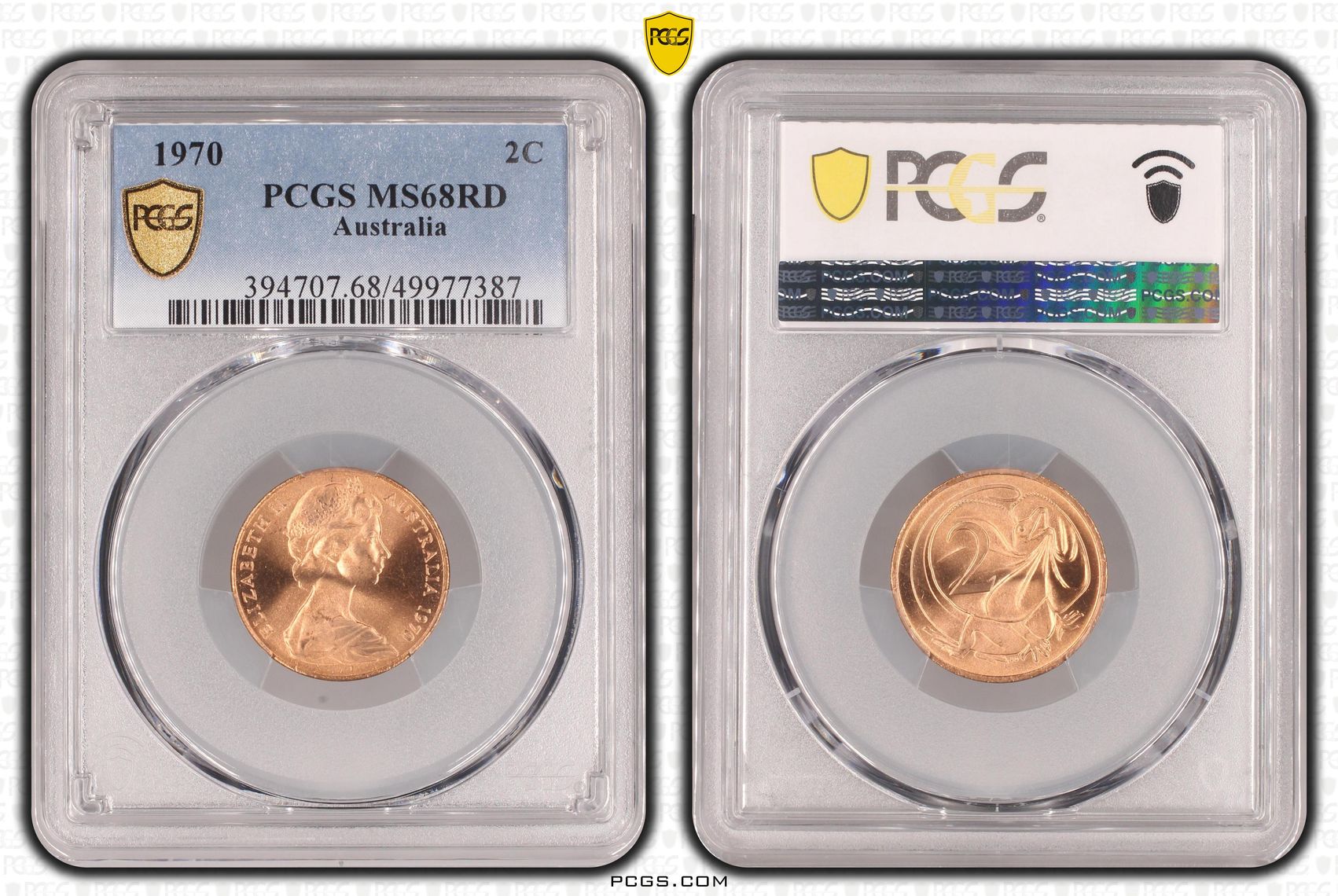 Pop 3/0, Two Cent, 1970, Pcgs Ms68rd