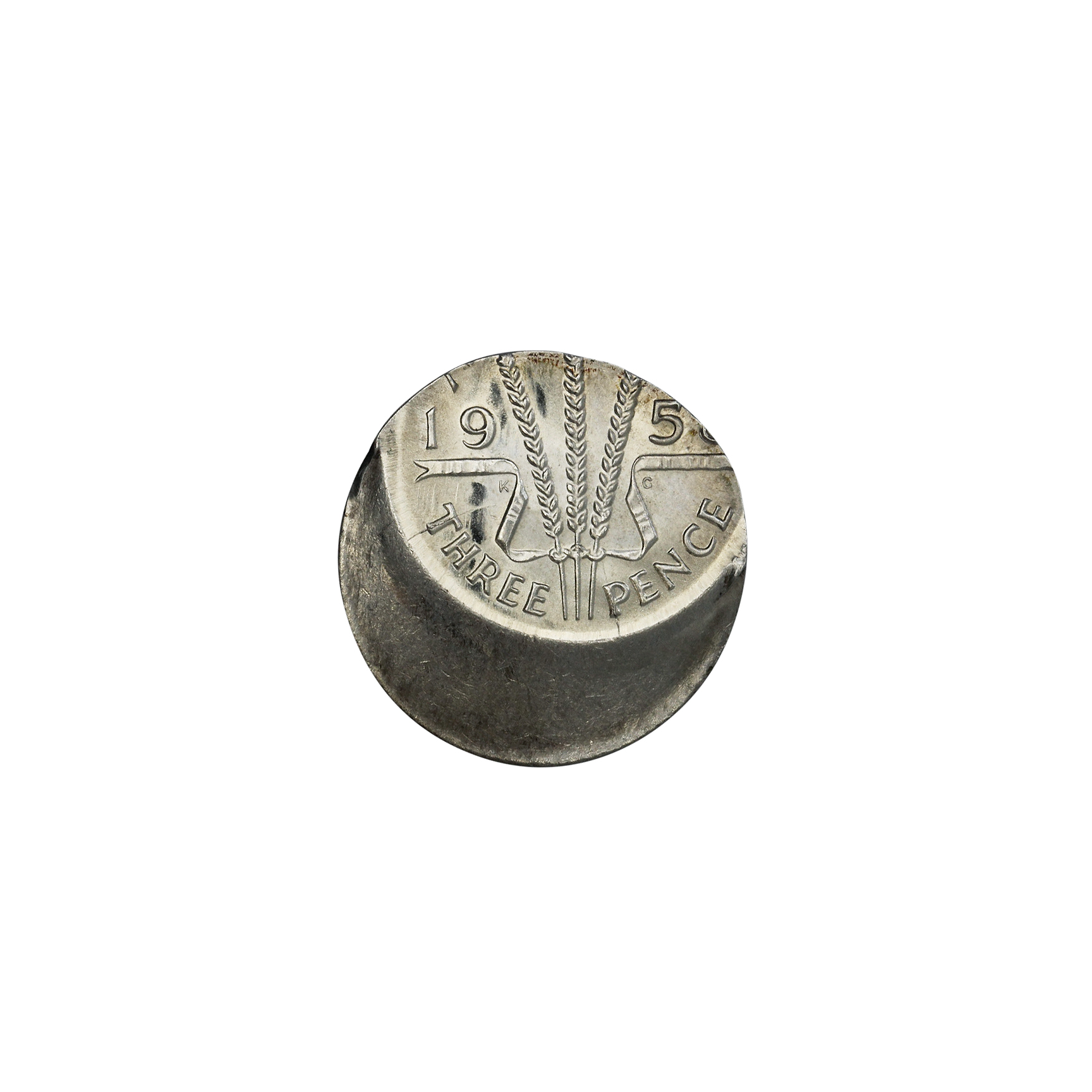 George VI, Threepence, 195X, GEM