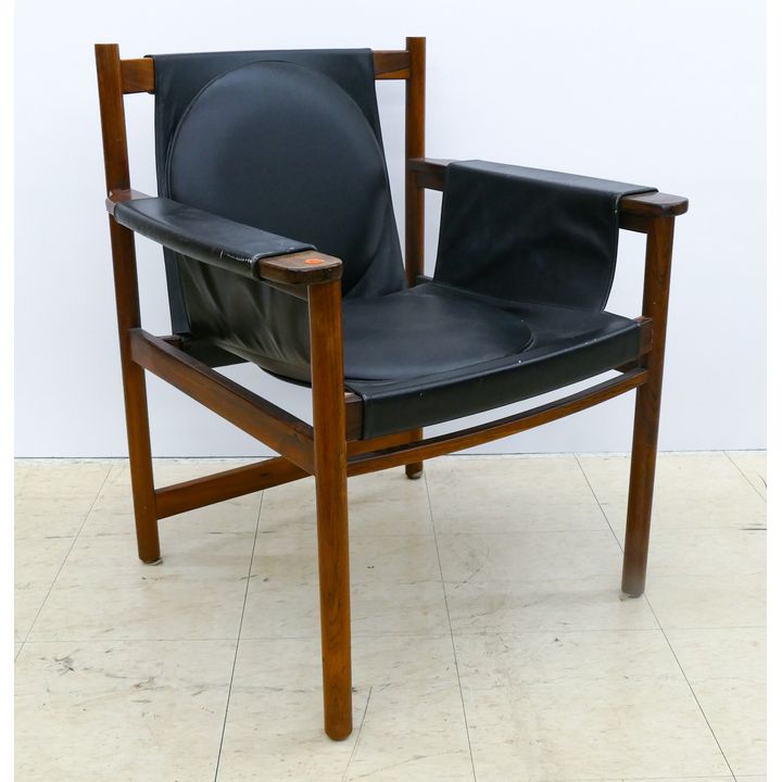 Sergio Rodrigues for Oca Rosewood Armchair 32''x26.5''x24''