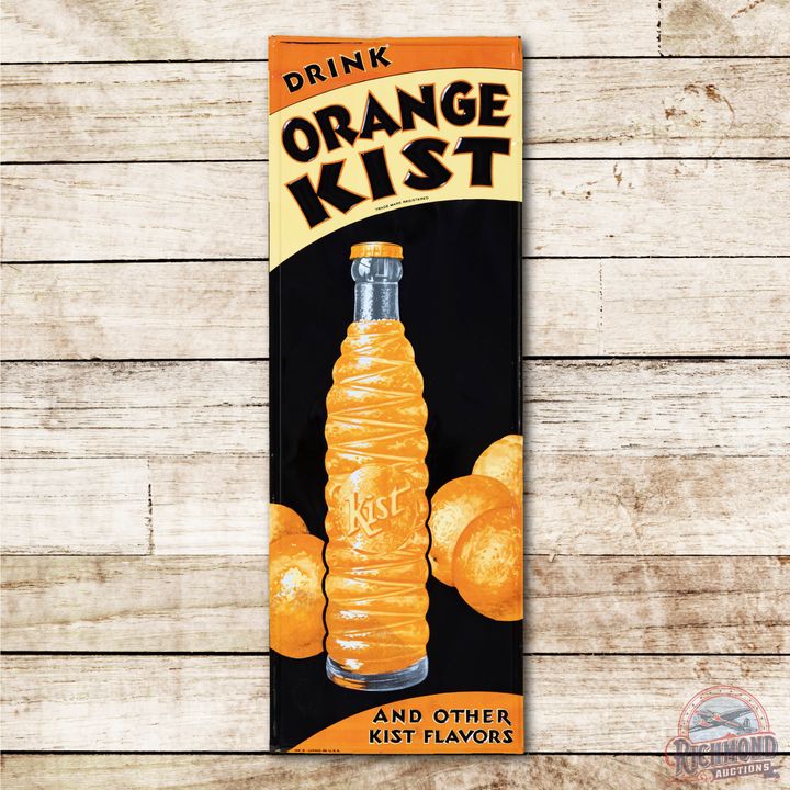 Drink Orange Kist Embossed Vertical Metal Sign TAC 9