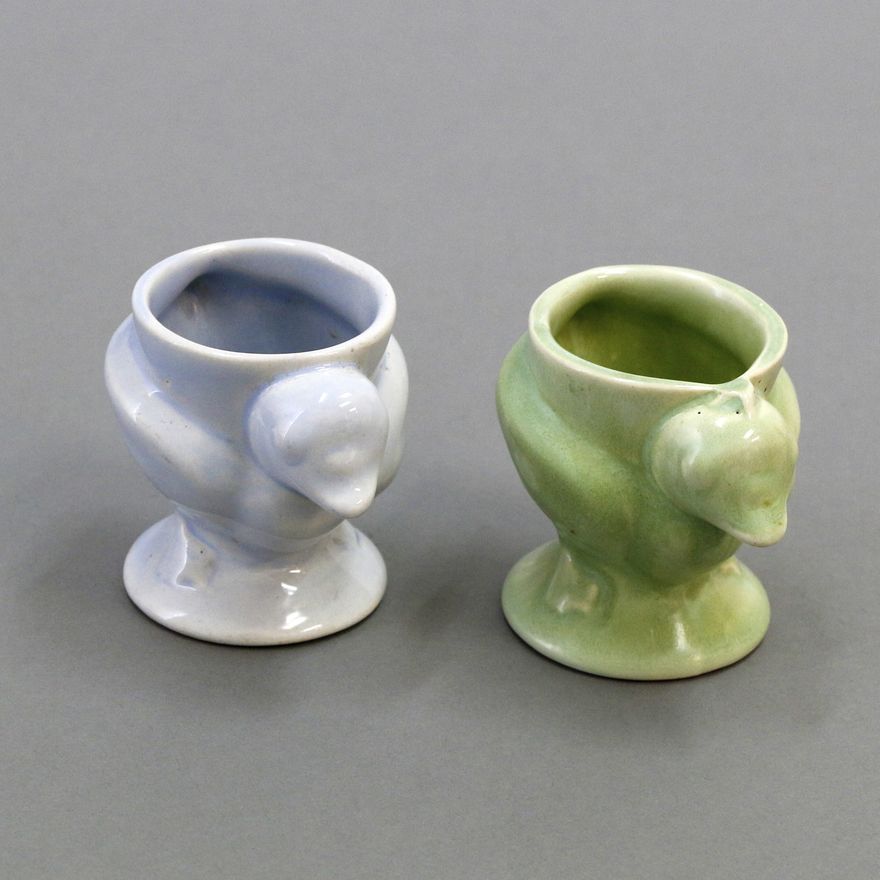 Crown Lynn Potteries, Two rare standing duck eggcups