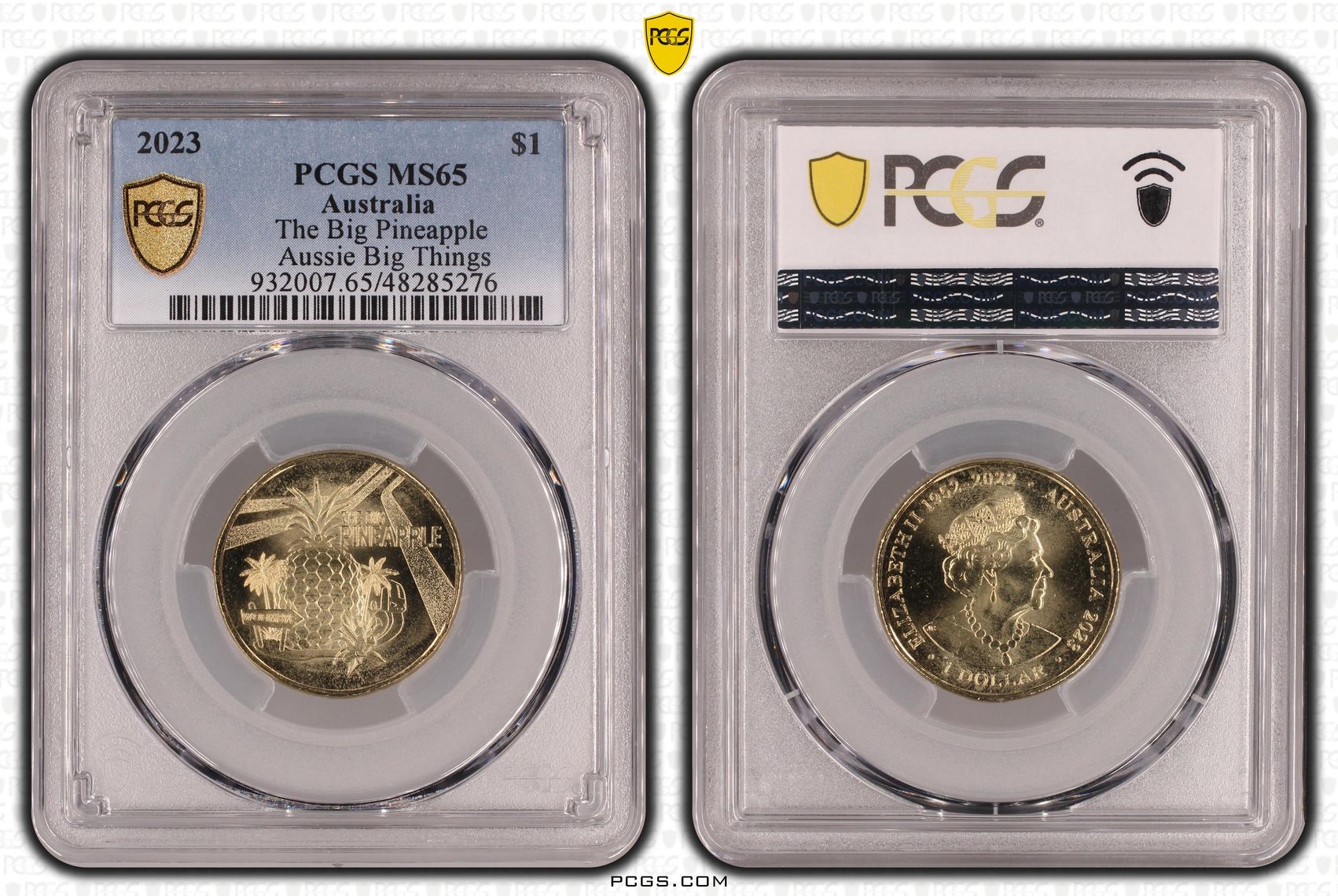 The Big Pineapple Aussie Big Things, One Dollar, 2023, PCGS MS65