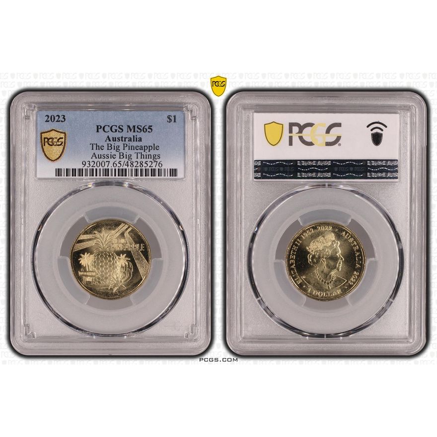 The Big Pineapple Aussie Big Things, One Dollar, 2023, PCGS MS65