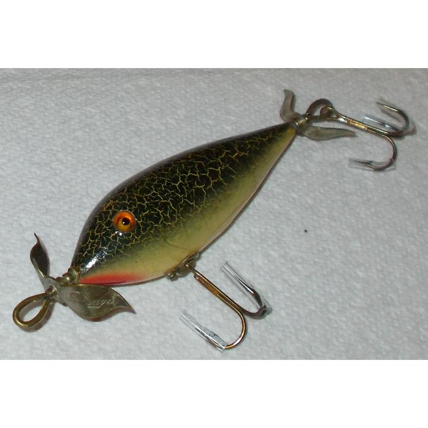 EARLY HEDDON #300 GLASS EYES L-RIG SURFACE LURE