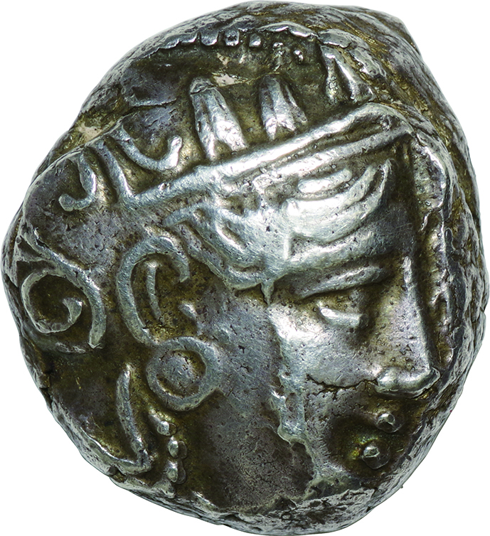 古代ギリシャ(Ancient-Greek)/ アッティカ アテネ フクロウ図 テトラ