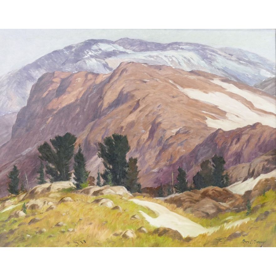 Percy Manser ''Mountain Landscape'' Oil