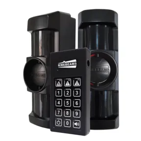 Kwebeams Complete Wireless Outdoor PIR Motion Sensor 2 Beam Kit | USED/NOT TESTED