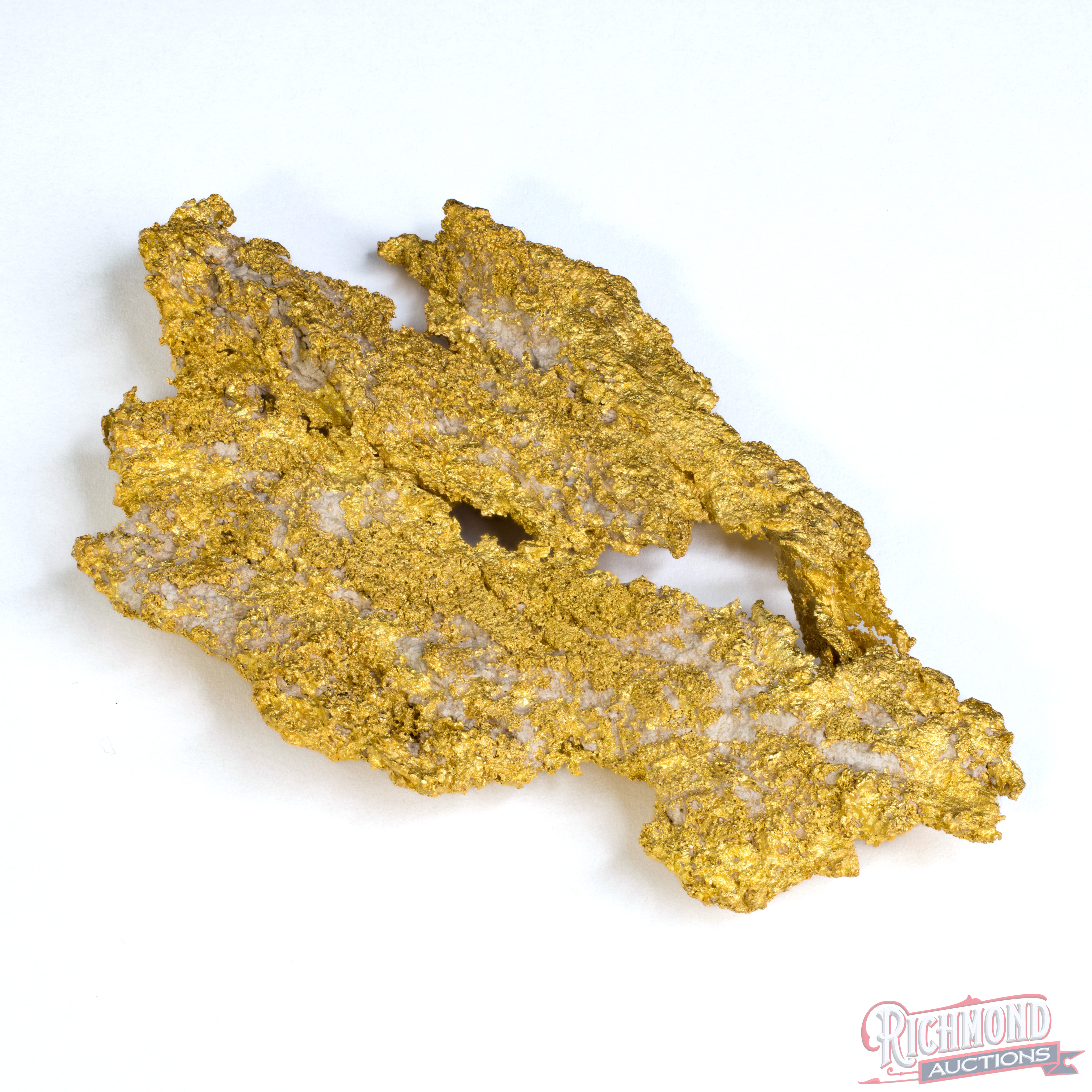 149 gram Rare Large Reef Gold Nugget Extracted From Quartz Vein (4.7 oz ...
