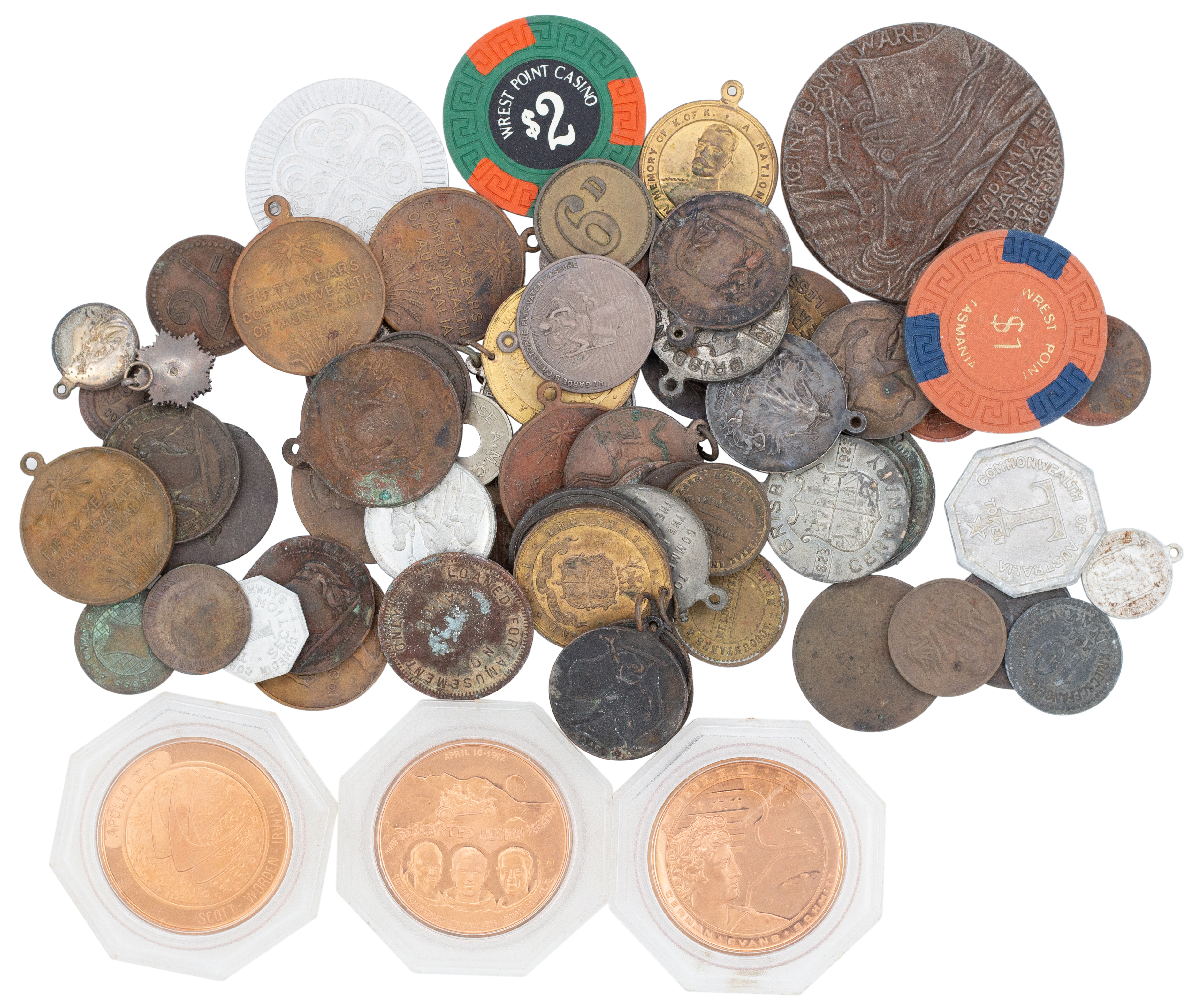 World Tokens, Group, 1880 - 1980, VG - CHU