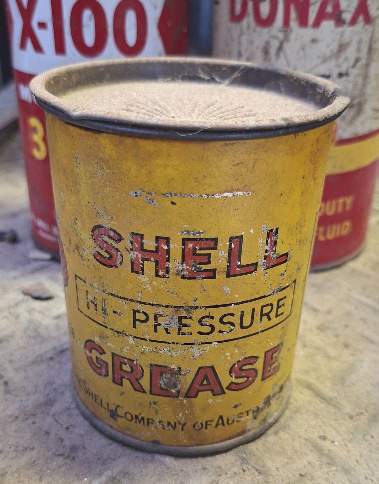 Shell Grease Tin