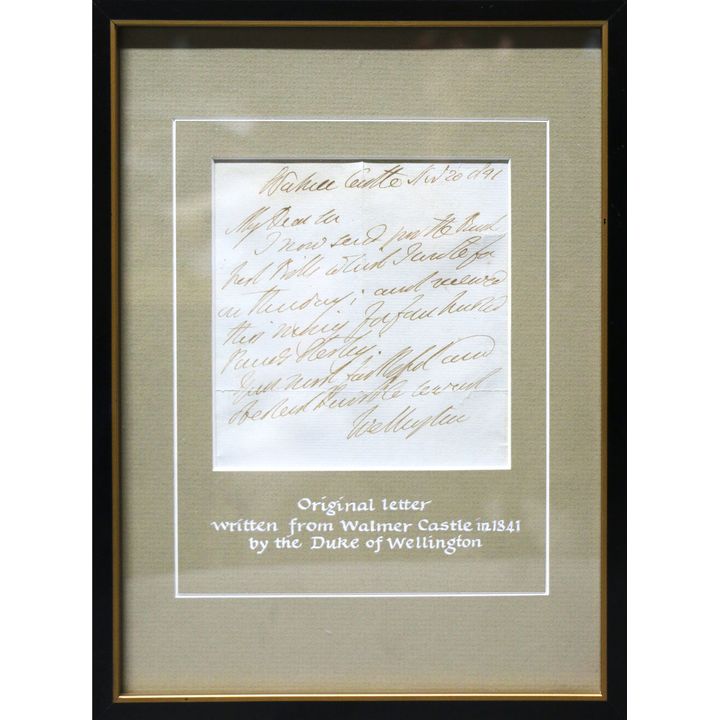 MANUSCRIPT LETTER - DUKE OF WELLINGTON