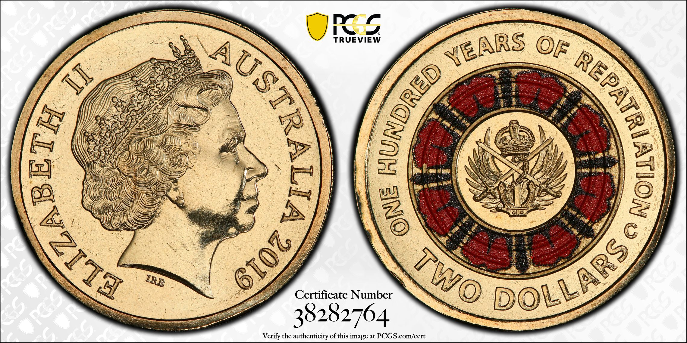 Elizabeth II, 100 Years of Repatriation, Two Dollar, 2019-C, PCGS MS68