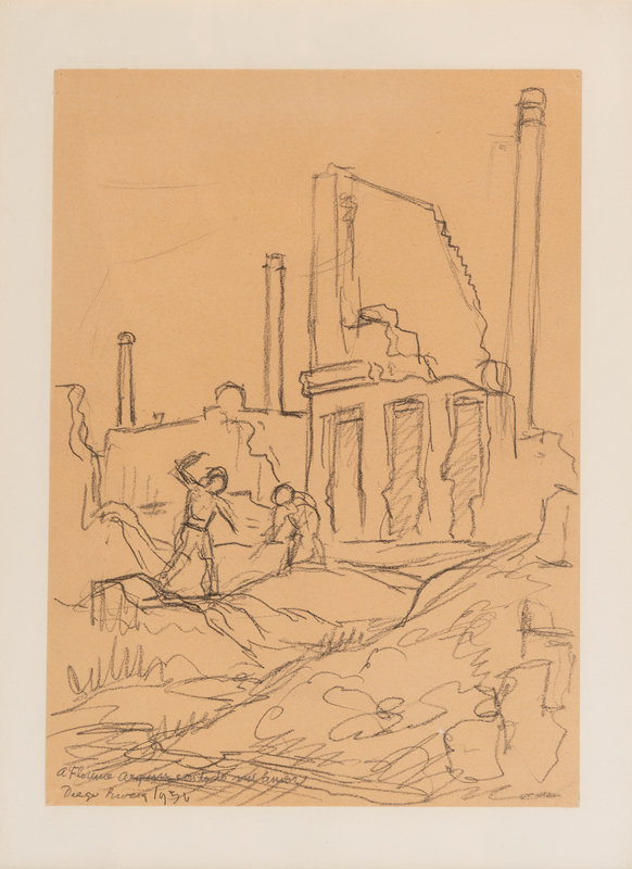 Diego Rivera
(Mexican, 1886-1957)
Men at Work, 1956