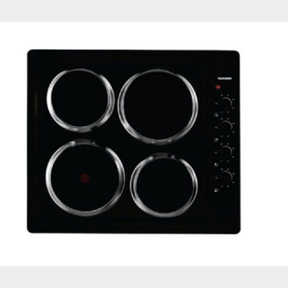 GOLDAIR 60CM 4 PLATE BUILT IN ELECTRIC HOB BLACK (GEH-400B)